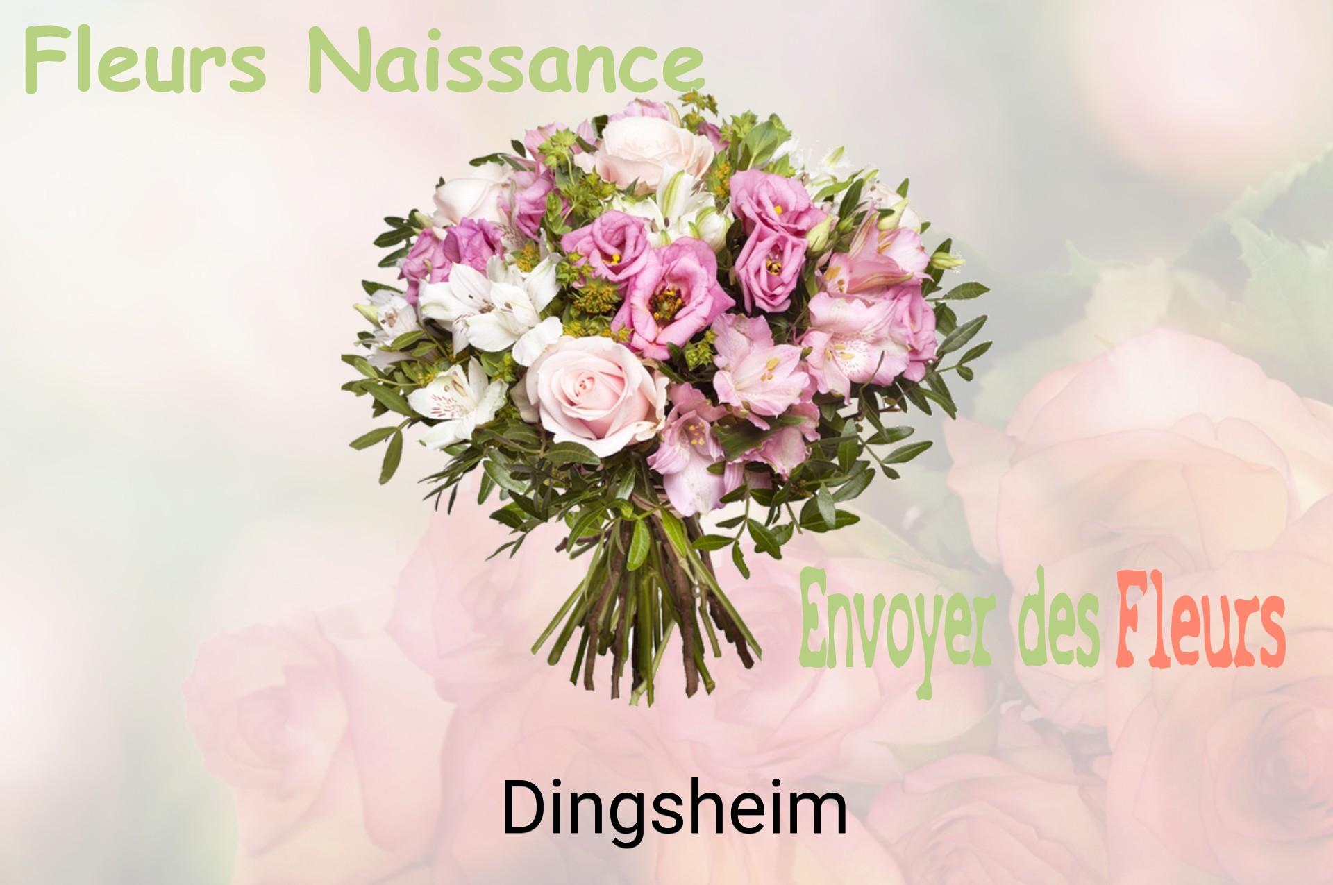 Bouquet de fleurs de naissance livré à Dingsheim